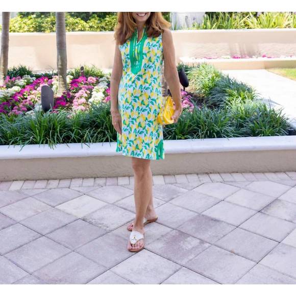 NEW DUFFIELD LANE mackinac dress in lemon - Picture 1 of 1